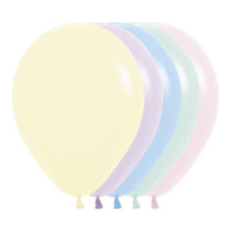 5'' PASTEL MATTE ASSORTED COLOURS LATEX | SEMPERTEX 5 INCH