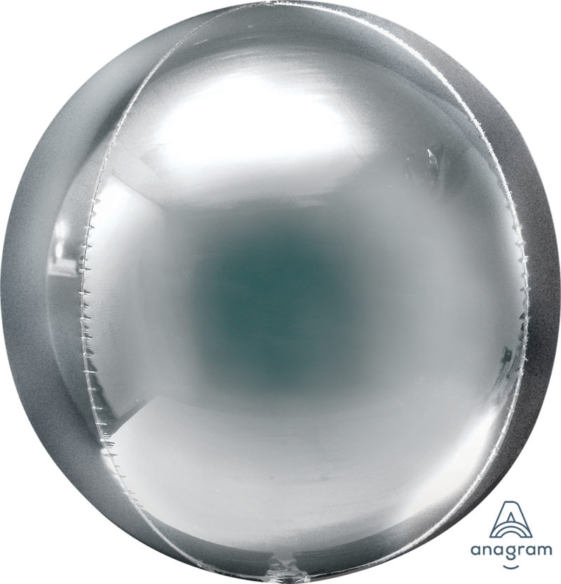 jumbo silver orbz balloon