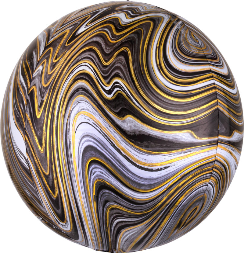 black marblez orbz balloon