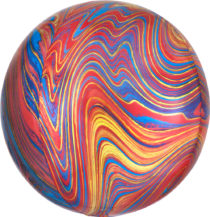 colourful marblez orbz balloon