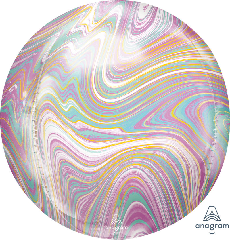pastel marblez orbz balloon