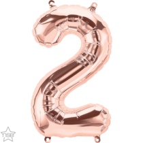 16 inch rose gold air fill number 2 foil