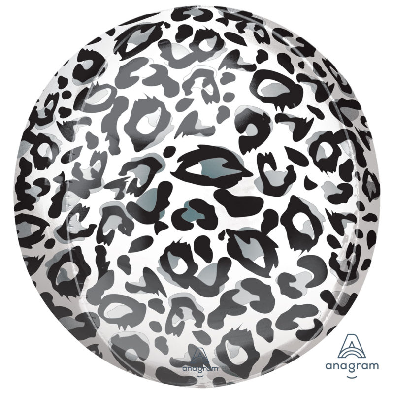 animalz snow leopard print orbz 15 inch