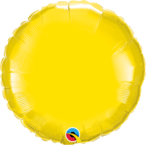 qualatex yellow 18 inch round