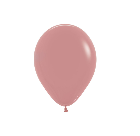 sempertx 5" rosewood pink latex balloon from hi-flyers balloon wholesale