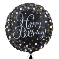 happy birthday gold sparkling 18" foil balloon