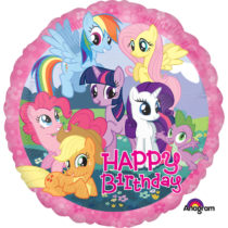 my little pony happy birthday 18" foil balloon