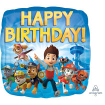 paw patrol happy birthday 18" foil balloon