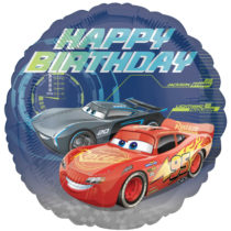 cars 3 happy birthday 18" foil balloon