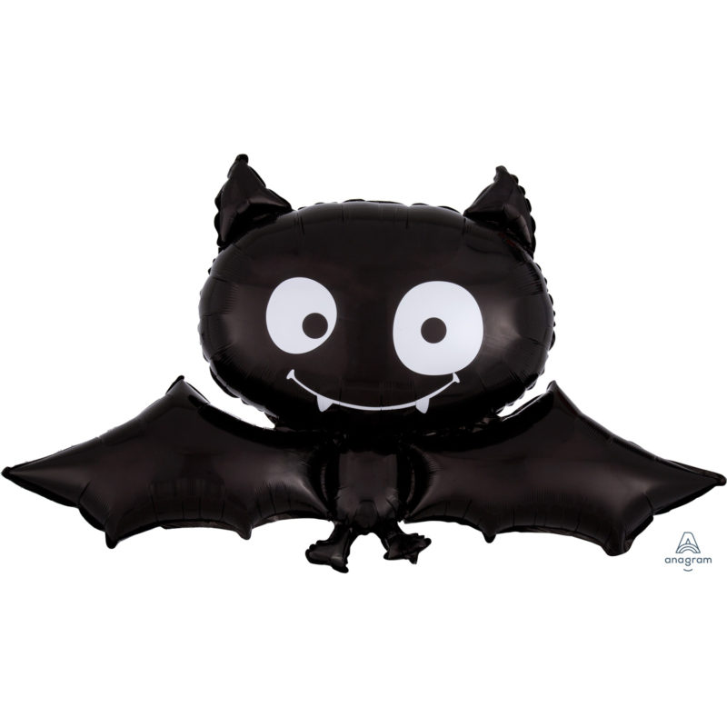 halloween black bat supershape foil balloon