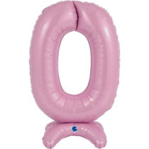 STAND UP NUMBER 0 IN PINK