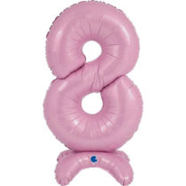 stand up number 8 in pink