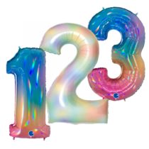 Rainbow - Jumbo Foil Numbers