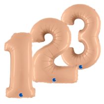 Nude - Satin Jumbo Foil Numbers