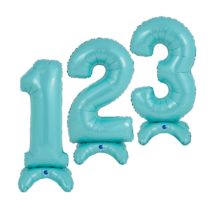 Pastel Blue Grabo Stand Up Numbers