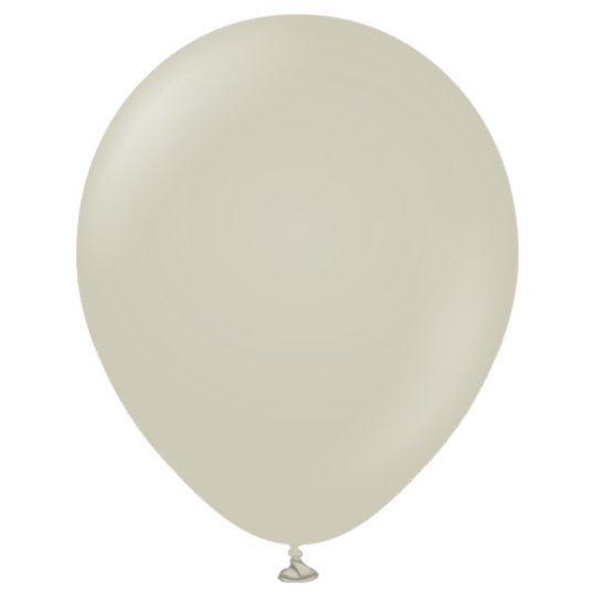 12" retro stone grey latex balloon