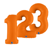 Orange Jumbo Foil Numbers