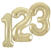 Gold - Champagne Jumbo Foil Numbers